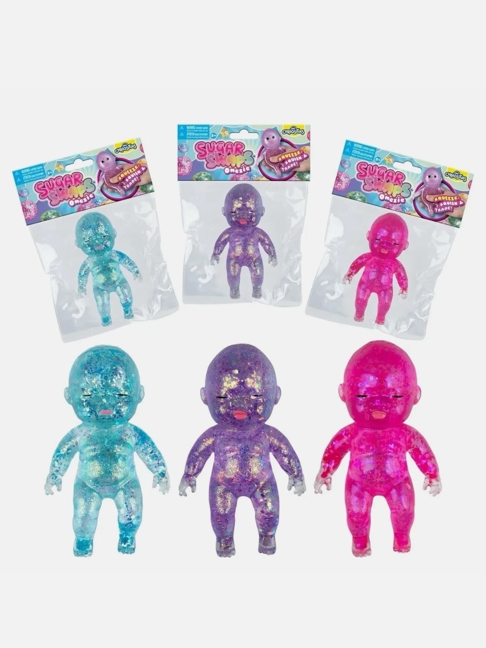 3pack Sugar Swaps Onesie Baby Squishy Bundle